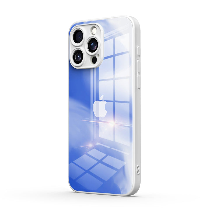 Azul y Blanco | Funda protectora resistente a impactos de la serie iPhone