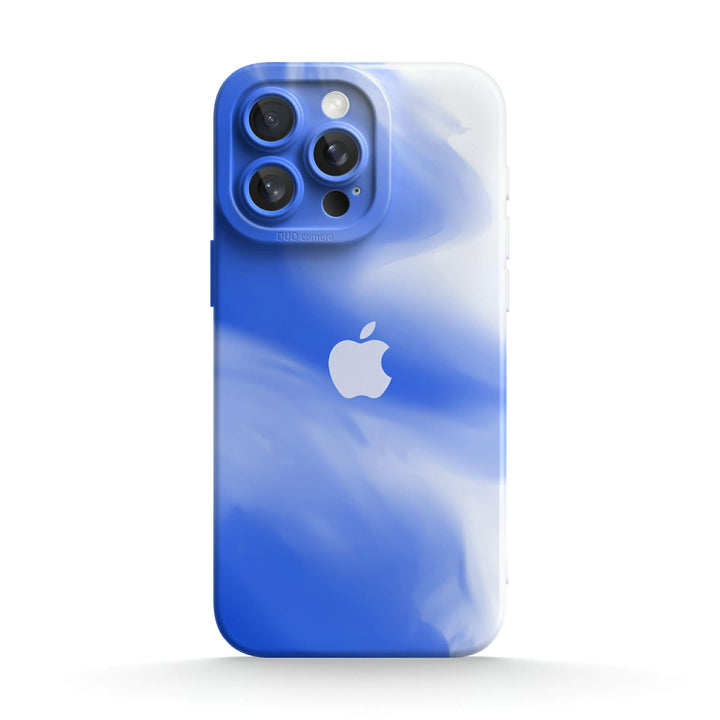 Azul y Blanco | Funda protectora resistente a impactos de la serie iPhone