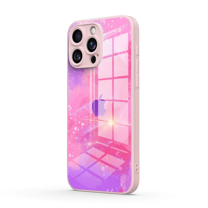 Coral Rosa Púrpura | Funda protectora resistente a impactos de la serie iPhone