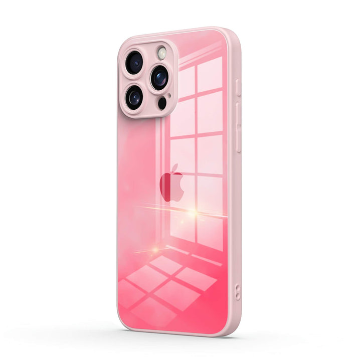 Crepúsculo rosa | Funda protectora resistente a impactos de la serie iPhone