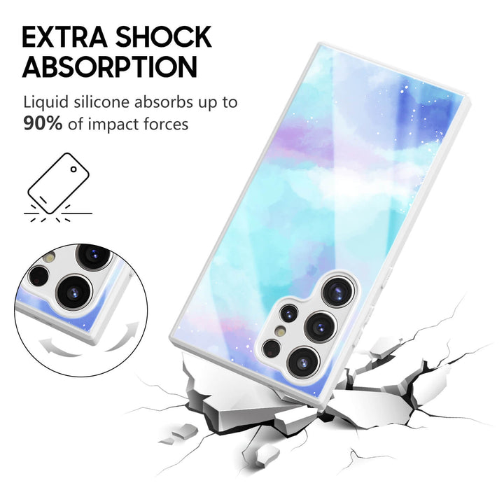 Azul Púrpura Astral | Funda protectora resistente a impactos de la serie Samsung