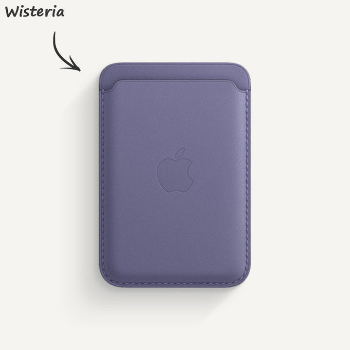Apple Leather Wallet with MagSafe Compatible for iPhone - Sequoia